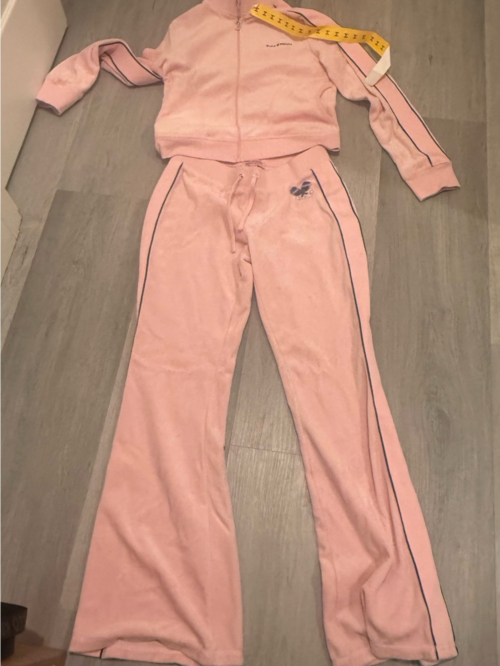 Women’s Pink Velour Track Pants -Juicy Couture